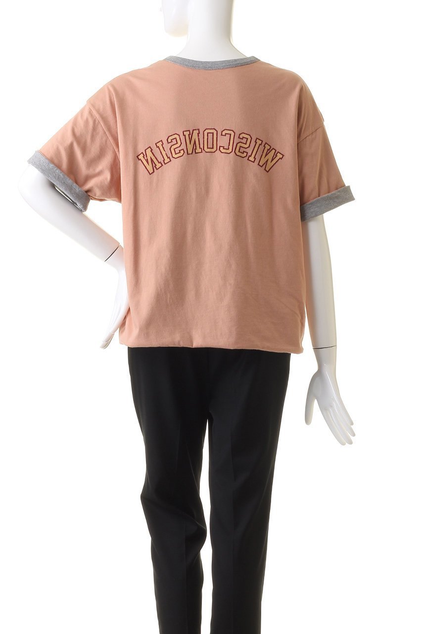 【セント ジョンズ サードクラブ/ST.JOHNS 3RD CLUB】のWISCONSIN リバーシブルTシャツ 人気、トレンドファッション・服の通販 founy(ファニー) 　ファッション　Fashion　レディースファッション　Fashion for Women　トップス・カットソー　Cut & Sew Tops　シャツ・ブラウス・オフィスカジュアル　Elegant Blouses & Button-Ups　ロングTシャツ・Tシャツ　Longline T-Shirts & Tees　カットソー・ベーシックTシャツ　Cut-and-Sewn Tops / Stretch Tees & Basics　ショート　Short, Short Length　スリーブ　Sleeve, Long Sleeve / Short Sleeve　センター　Center, Center Line　デニム　Denim, Jeans Material　フレア　Flare, Flared　フロント　Front, Front Design　リバーシブル　Reversible, Two-Sided　other-8|ID: prp329100004606135 ipo3291000000032838234
