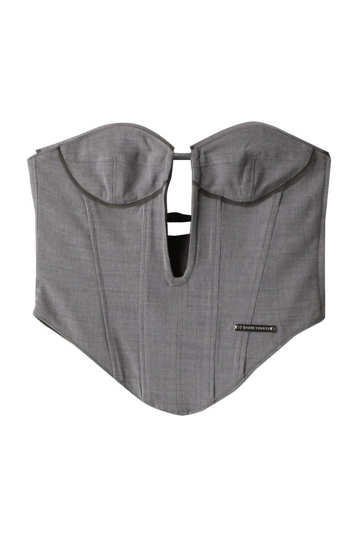 【プランク プロジェクト/PRANK PROJECT】のウーステッドビスチェ / Worsted Bustier インテリア・キッズ・メンズ・レディースファッション・服の通販 founy(ファニー) https://founy.com/ ファッション Fashion レディースファッション Fashion for Women トップス・カットソー Cut & Sew Tops キャミソール&ノースリーブ Camisoles & Sleeveless Tops シャツ・ブラウス・オフィスカジュアル Elegant Blouses & Button-Ups ロングTシャツ・Tシャツ Longline T-Shirts & Tees カットソー・ベーシックTシャツ Cut-and-Sewn Tops / Stretch Tees & Basics ビスチェ Bustiers & Corset Tops / Layered Bustier Style オケージョン Occasion Wear カッティング Cutting Detail カットソー Cut and Sewn Top キャミソール Camisole, Spaghetti Strap Top シフォン Chiffon, Lightweight Fabric タンク Tank Top, Sleeveless Top ビスチェ Bustier, Corset Top おすすめ Recommended / Our Picks 夏 Summer |ID: prp329100004606137 ipo3291000000032838255