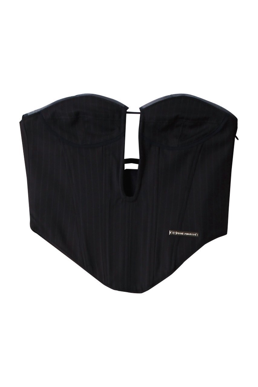 【プランク プロジェクト/PRANK PROJECT】のウーステッドビスチェ / Worsted Bustier インテリア・キッズ・メンズ・レディースファッション・服の通販 founy(ファニー) 　ファッション　Fashion　レディースファッション　Fashion for Women　トップス・カットソー　Cut & Sew Tops　キャミソール&ノースリーブ　Camisoles & Sleeveless Tops　シャツ・ブラウス・オフィスカジュアル　Elegant Blouses & Button-Ups　ロングTシャツ・Tシャツ　Longline T-Shirts & Tees　カットソー・ベーシックTシャツ　Cut-and-Sewn Tops / Stretch Tees & Basics　ビスチェ　Bustiers & Corset Tops / Layered Bustier Style　オケージョン　Occasion Wear　カッティング　Cutting Detail　カットソー　Cut and Sewn Top　キャミソール　Camisole, Spaghetti Strap Top　シフォン　Chiffon, Lightweight Fabric　タンク　Tank Top, Sleeveless Top　ビスチェ　Bustier, Corset Top　おすすめ　Recommended / Our Picks　夏　Summer　NVY(ネイビー)|ID: prp329100004606137 ipo3291000000032838261