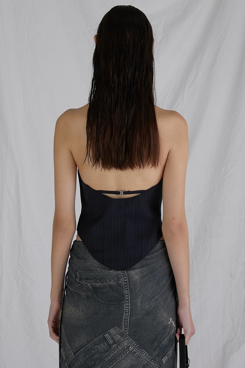 【プランク プロジェクト/PRANK PROJECT】のウーステッドビスチェ / Worsted Bustier 人気、トレンドファッション・服の通販 founy(ファニー) 　ファッション　Fashion　レディースファッション　Fashion for Women　トップス・カットソー　Cut & Sew Tops　キャミソール&ノースリーブ　Camisoles & Sleeveless Tops　シャツ・ブラウス・オフィスカジュアル　Elegant Blouses & Button-Ups　ロングTシャツ・Tシャツ　Longline T-Shirts & Tees　カットソー・ベーシックTシャツ　Cut-and-Sewn Tops / Stretch Tees & Basics　ビスチェ　Bustiers & Corset Tops / Layered Bustier Style　オケージョン　Occasion Wear　カッティング　Cutting Detail　カットソー　Cut and Sewn Top　キャミソール　Camisole, Spaghetti Strap Top　シフォン　Chiffon, Lightweight Fabric　タンク　Tank Top, Sleeveless Top　ビスチェ　Bustier, Corset Top　おすすめ　Recommended / Our Picks　夏　Summer　other-7|ID: prp329100004606137 ipo3291000000032838294