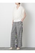 【ヒューエルミュージアム/hueLe Museum】の【STUMBLY】Printed Combination Wide Pants グレー|ID:prp329100004606138