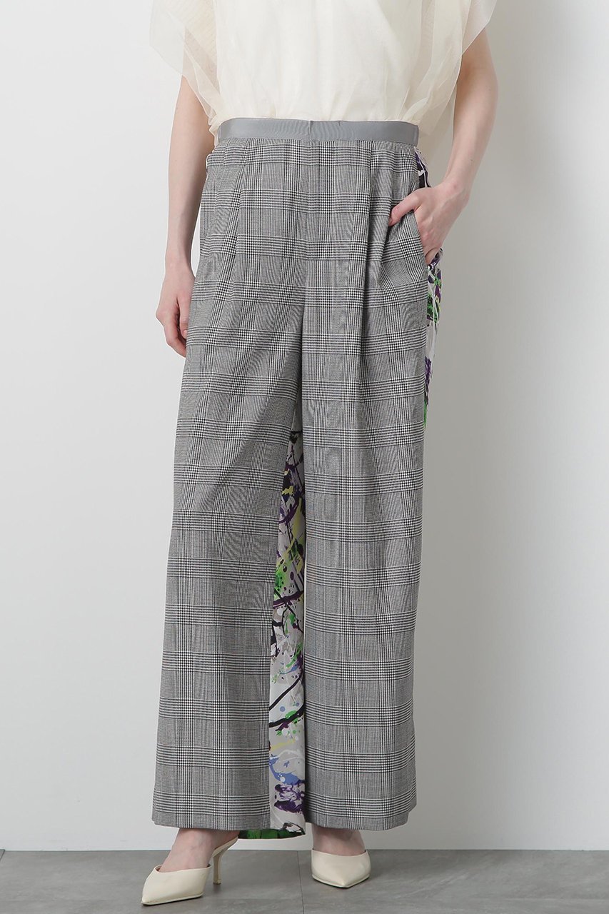 【ヒューエルミュージアム/hueLe Museum】の【STUMBLY】Printed Combination Wide Pants 人気、トレンドファッション・服の通販 founy(ファニー) 　ファッション　Fashion　レディースファッション　Fashion for Women　パンツ　Pants & Trousers　プリント　Print, Printed Pattern　ワイド　Wide, Wide Fit　新作・新入荷　New Arrivals / New In　other-3|ID: prp329100004606138 ipo3291000000032838290