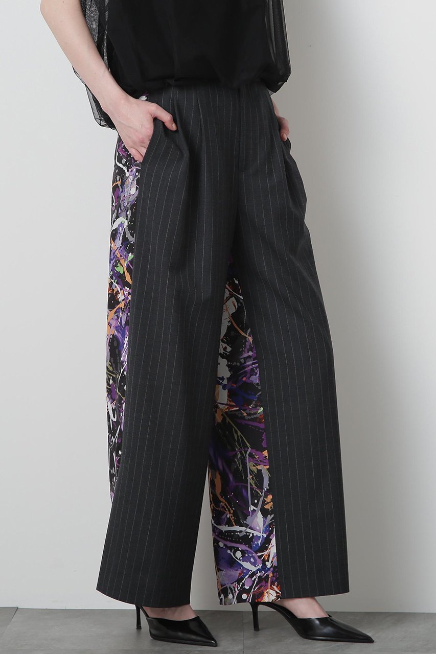 【ヒューエルミュージアム/hueLe Museum】の【STUMBLY】Printed Combination Wide Pants 人気、トレンドファッション・服の通販 founy(ファニー) 　ファッション　Fashion　レディースファッション　Fashion for Women　パンツ　Pants & Trousers　プリント　Print, Printed Pattern　ワイド　Wide, Wide Fit　other-3|ID: prp329100004606138 ipo3291000000033486850