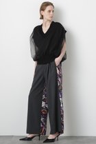 【ヒューエルミュージアム/hueLe Museum】の【STUMBLY】Printed Combination Wide Pants 人気、トレンドファッション・服の通販 founy(ファニー) ファッション Fashion レディースファッション Fashion for Women パンツ Pants & Trousers プリント Print, Printed Pattern ワイド Wide, Wide Fit thumbnail ブラック|ID: prp329100004606138 ipo3291000000035940033