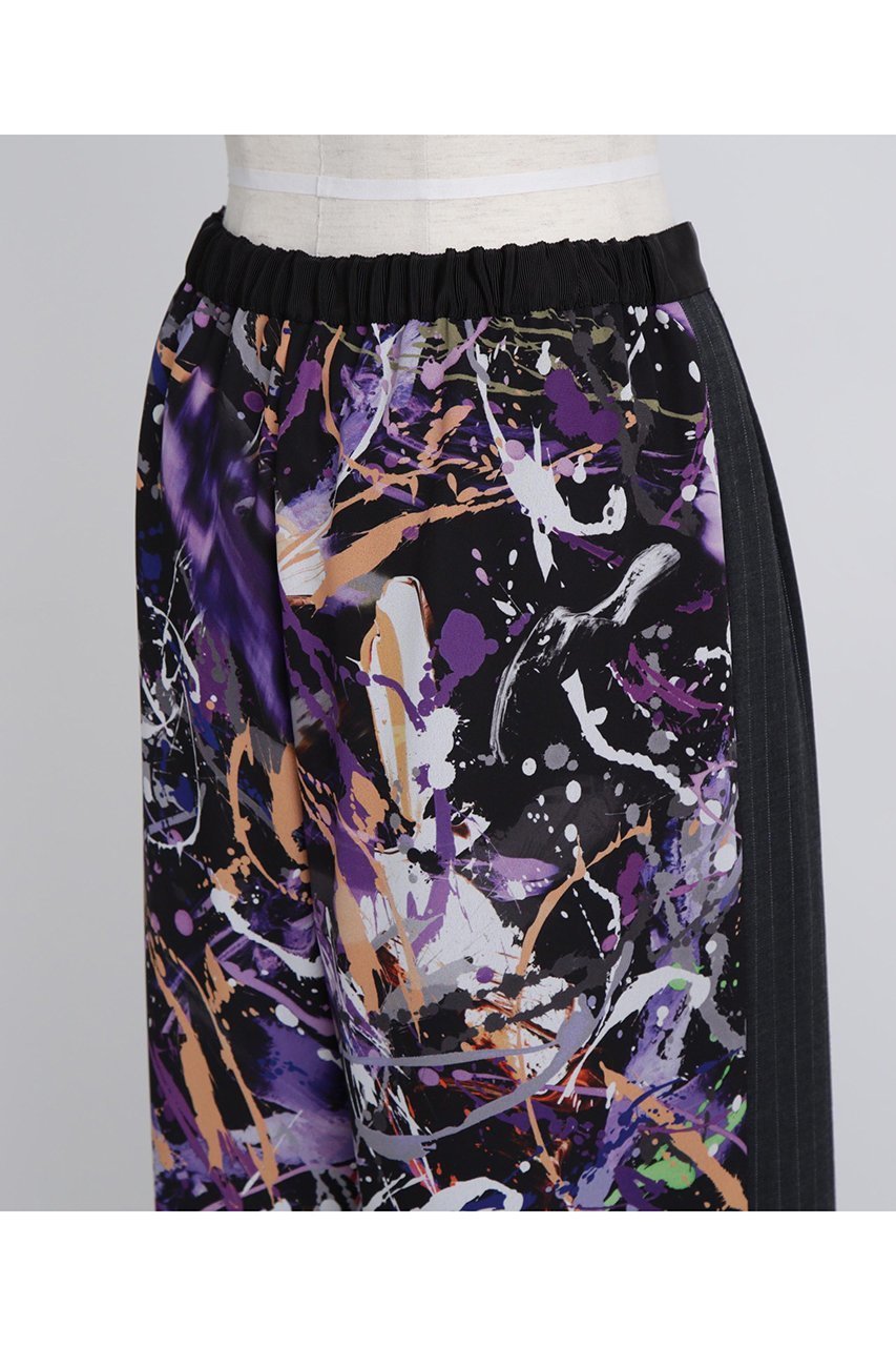 【ヒューエルミュージアム/hueLe Museum】の【STUMBLY】Printed Combination Wide Pants 人気、トレンドファッション・服の通販 founy(ファニー) 　ファッション　Fashion　レディースファッション　Fashion for Women　パンツ　Pants & Trousers　プリント　Print, Printed Pattern　ワイド　Wide, Wide Fit　other-5|ID: prp329100004606138 ipo3291000000035978339