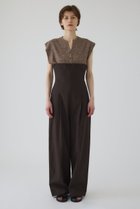 【リムアーク/RIM.ARK】のCovering high waist PT/パンツ 人気、トレンドファッション・服の通販 founy(ファニー) ファッション Fashion レディースファッション Fashion for Women パンツ Pants & Trousers おすすめ Recommended / Our Picks クロップド Cropped, Short Length スタイリッシュ Stylish, Fashionable バランス Balance, Style Balance パターン Pattern, Design Print モダン Modern, Contemporary thumbnail ブラウン|ID: prp329100004606139 ipo3291000000033937633