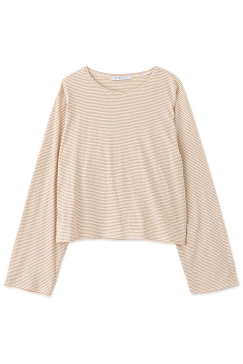 【エトレトウキョウ/ETRE TOKYO】のコンパクトボーダートップス 人気、トレンドファッション・服の通販 founy(ファニー) 　ファッション　Fashion　レディースファッション　Fashion for Women　トップス・カットソー　Cut & Sew Tops　シャツ・ブラウス・オフィスカジュアル　Elegant Blouses & Button-Ups　ロングTシャツ・Tシャツ　Longline T-Shirts & Tees　カットソー・ベーシックTシャツ　Cut-and-Sewn Tops / Stretch Tees & Basics　おすすめ　Recommended / Our Picks　スリーブ　Sleeve, Long Sleeve / Short Sleeve　トレンド　Trend, Trending Now　バランス　Balance, Style Balance　ボーダー　Border, Stripe　ロング　Long, Long-Length　今季　This Season, Current Season　other-4|ID: prp329100004606140 ipo3291000000032838376