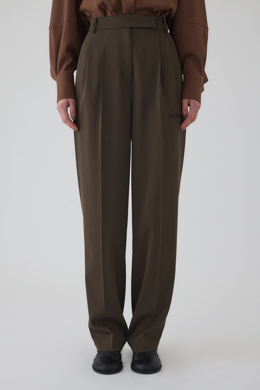 【リムアーク/RIM.ARK】のPiping pocket slacks/スラックス/パンツ インテリア・キッズ・メンズ・レディースファッション・服の通販 founy(ファニー) 　ファッション　Fashion　レディースファッション　Fashion for Women　パンツ　Pants & Trousers　スラックス　Slacks, Dress Pants　ツイル　Twist, Twisted Detail　ビジネス 仕事 通勤　Business / Work / Commuting　マニッシュ　Mannish, Boyish　エレガント 上品　Elegant　カーキ|ID: prp329100004606141 ipo3291000000035795903