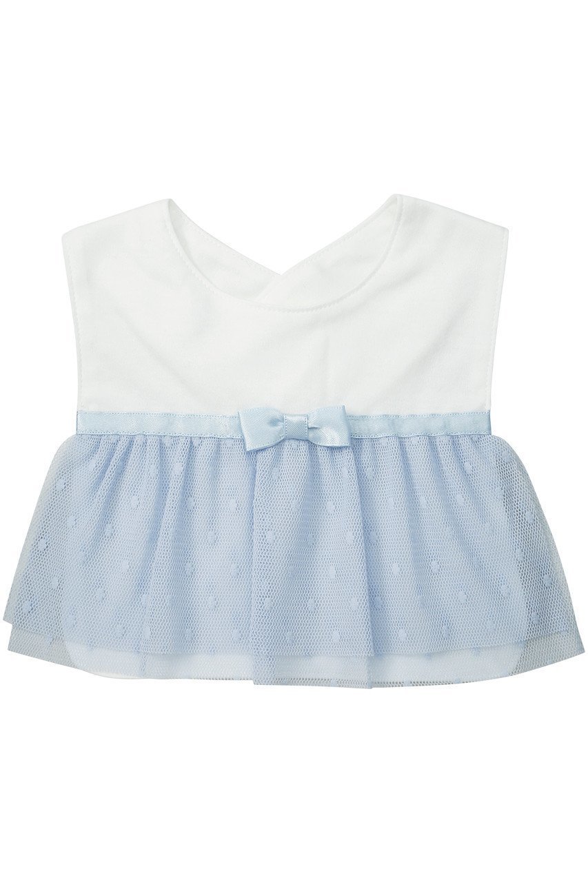 【ポプキンズ/POMPKINS / KIDS】の【Baby】フォーマルスタイ インテリア・キッズ・メンズ・レディースファッション・服の通販 founy(ファニー) 　ファッション　Fashion　キッズファッション　Fashion for Kids　おすすめ　Recommended / Our Picks　ギフト プレゼント　Gift / Present　チュール　Tulip, Tulip Motif　ドット　Polka Dot, Dot Pattern　フォーマル　Formal, Dressy　リボン　Ribbon, Bow　定番　Standard, Basic Item　サックス|ID: prp329100004606144 ipo3291000000032838551