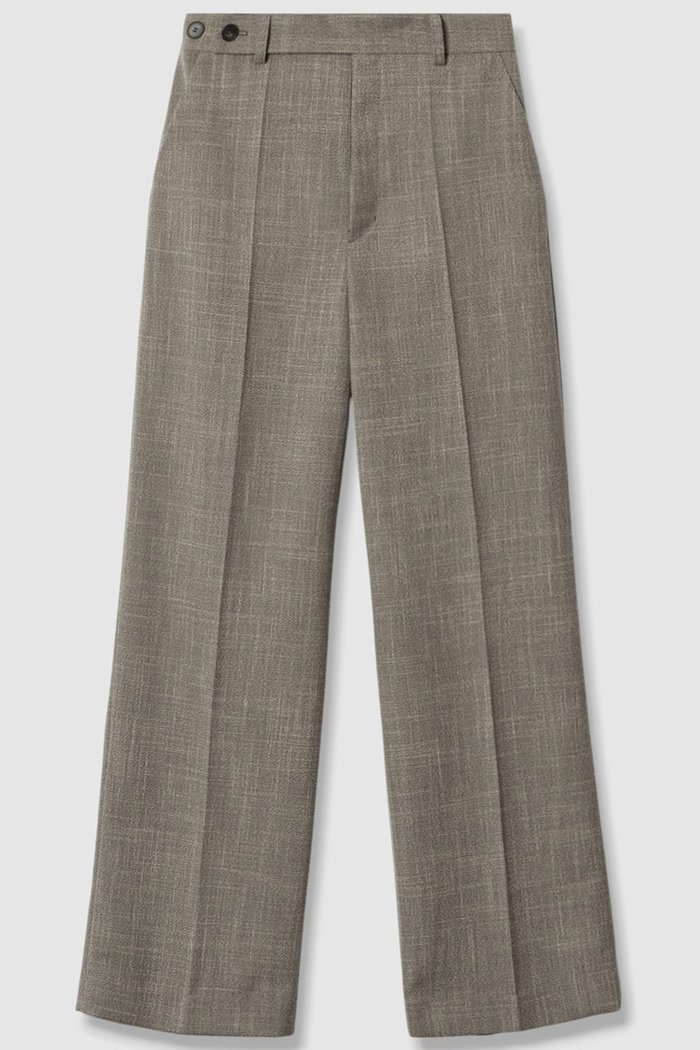 【アナイ/ANAYI】のポリツイルストレートワイドパンツ インテリア・キッズ・メンズ・レディースファッション・服の通販 founy(ファニー) https://founy.com/ ファッション Fashion レディースファッション Fashion for Women パンツ Pants & Trousers ストレート Straight, Straight Cut センター Center, Center Line ツイード Twill, Twill Weave ワイド Wide, Wide Fit |ID: prp329100004606145 ipo3291000000035003466