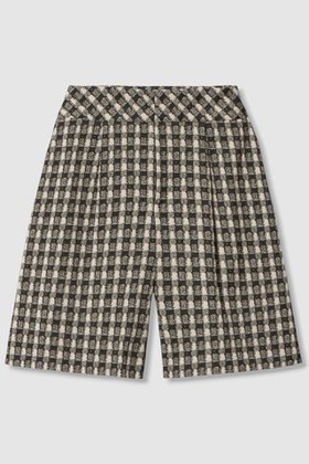 【アナイ/ANAYI】 ツイーディージャガードキュロットパンツ人気、トレンドファッション・服の通販 founy(ファニー) ファッション Fashion レディースファッション Fashion for Women スカート Skirts パンツ Pants & Trousers ショートパンツ・ハーフパンツ High-Waisted & Relaxed Shorts おすすめ Recommended / Our Picks エレガント 上品 Elegant キュロット Culottes, Wide Shorts ショート Short, Short Length ジャカード／ジャガード Jacquard, Woven Pattern ストレッチ Stretch, Stretchy Fabric セットアップ Set-Up, Coordinated Outfit ツイード Twill, Twill Weave ブルゾン Blouson, Bomber Jacket ミニスカート Mini Skirt, Short Skirt 台形 A-Line, Trapezoid Shape A/W・秋冬 Autumn/Winter |ID:prp329100004606146