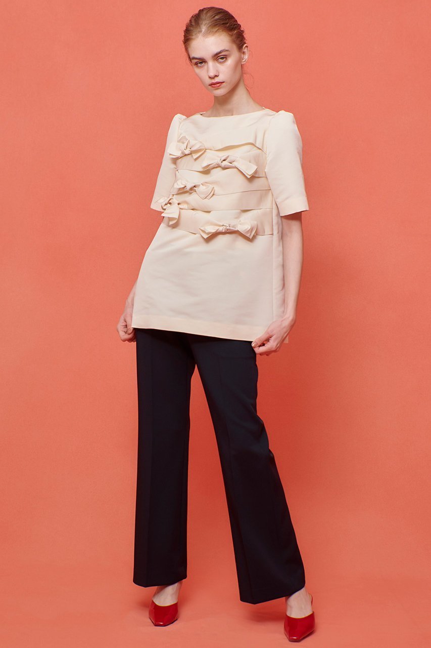 【アルアバイル/allureville】の【Loulou Willoughby】ダブルクロスフレアーパンツ 人気、トレンドファッション・服の通販 founy(ファニー) 　ファッション　Fashion　レディースファッション　Fashion for Women　パンツ　Pants & Trousers　ストレッチ　Stretch, Stretchy Fabric　センター　Center, Center Line　フィット　Fit, Slim Fit　フレア　Flare, Flared　今季　This Season, Current Season　定番　Standard, Basic Item　other-6|ID: prp329100004606151 ipo3291000000035601909