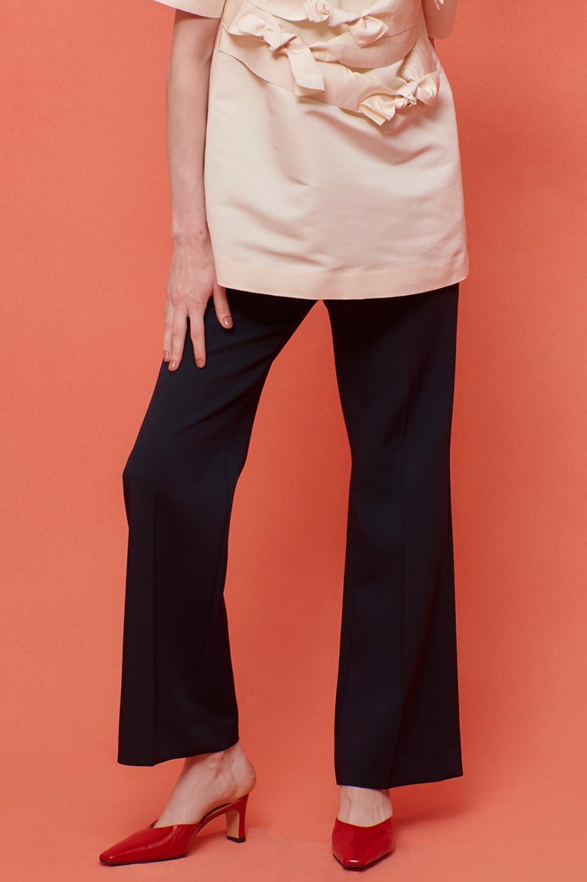 【アルアバイル/allureville】の【Loulou Willoughby】ダブルクロスフレアーパンツ 人気、トレンドファッション・服の通販 founy(ファニー) 　ファッション　Fashion　レディースファッション　Fashion for Women　パンツ　Pants & Trousers　ストレッチ　Stretch, Stretchy Fabric　センター　Center, Center Line　フィット　Fit, Slim Fit　フレア　Flare, Flared　今季　This Season, Current Season　定番　Standard, Basic Item　other-7|ID: prp329100004606151 ipo3291000000035601912