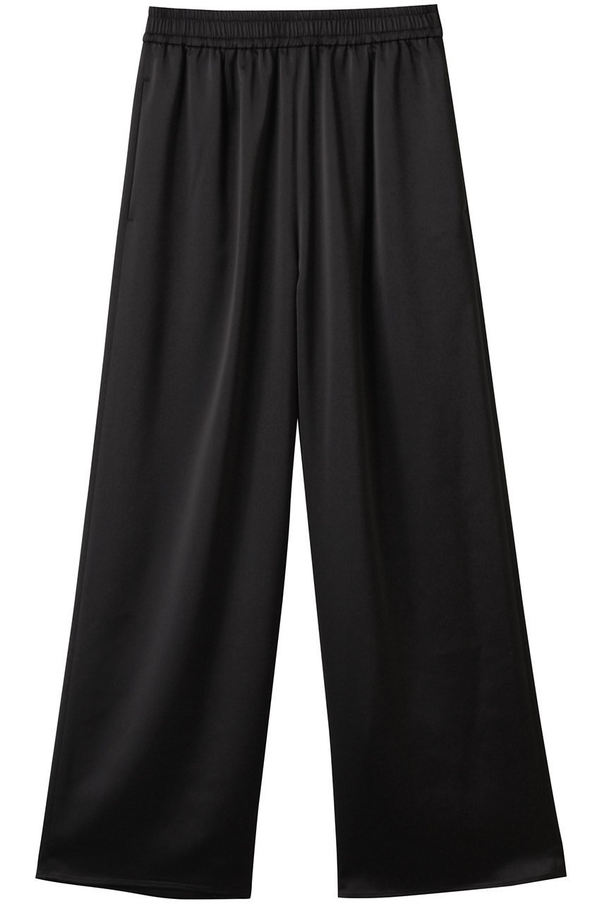 【アルアバイル/allureville】のサテンイージーパンツ インテリア・キッズ・メンズ・レディースファッション・服の通販 founy(ファニー) 　ファッション　Fashion　レディースファッション　Fashion for Women　パンツ　Pants & Trousers　サテン　Satin, Glossy Fabric　シンプル　Simple, Minimal　エレガント 上品　Elegant　ブラック|ID: prp329100004606152 ipo3291000000036078323