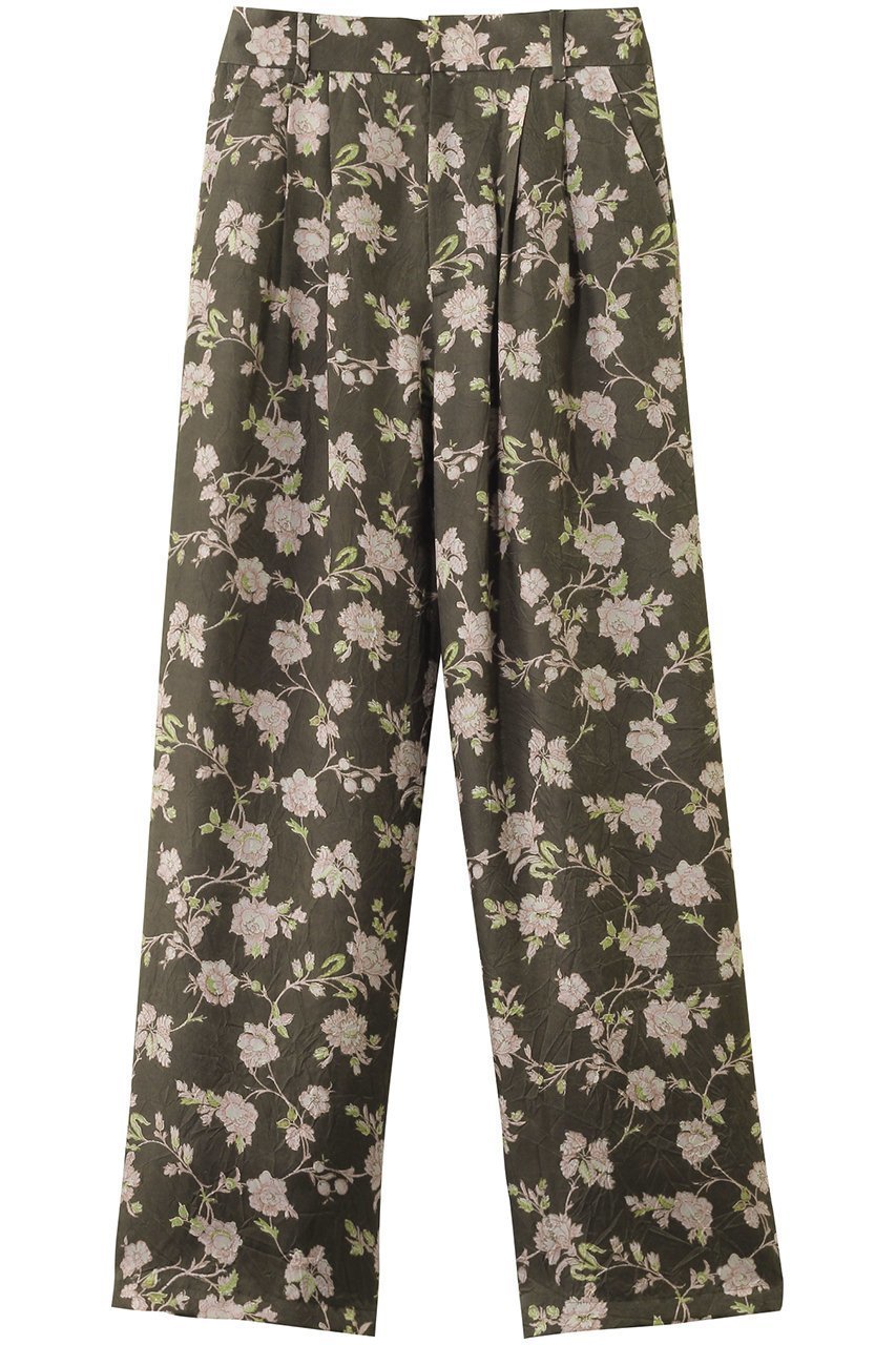 【ルール ロジェット/leur logette】のルームズフラワープリントキュプラパンツ 人気、トレンドファッション・服の通販 founy(ファニー) 　ファッション　Fashion　レディースファッション　Fashion for Women　パンツ　Pants & Trousers　なめらか　Smooth, Silky Texture　クラシカル　Classical, Vintage-Inspired　クラシック　Classic, Timeless Style　シンプル　Simple, Minimal　セットアップ　Set-Up, Coordinated Outfit　フラワー　Flower, Floral　プリント　Print, Printed Pattern　ワイド　Wide, Wide Fit　 other-1|ID: prp329100004606156 ipo3291000000032838907