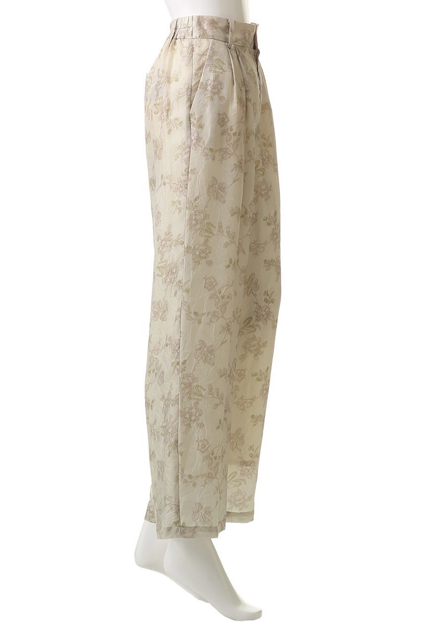 【ルール ロジェット/leur logette】のルームズフラワープリントキュプラパンツ 人気、トレンドファッション・服の通販 founy(ファニー) 　ファッション　Fashion　レディースファッション　Fashion for Women　パンツ　Pants & Trousers　なめらか　Smooth, Silky Texture　クラシカル　Classical, Vintage-Inspired　クラシック　Classic, Timeless Style　シンプル　Simple, Minimal　セットアップ　Set-Up, Coordinated Outfit　フラワー　Flower, Floral　プリント　Print, Printed Pattern　ワイド　Wide, Wide Fit　other-3|ID: prp329100004606156 ipo3291000000032838933