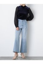 【ヒューエルミュージアム/hueLe Museum】の【STUMBLY】Side Slit Flare Denim ブルー|ID:prp329100004606158