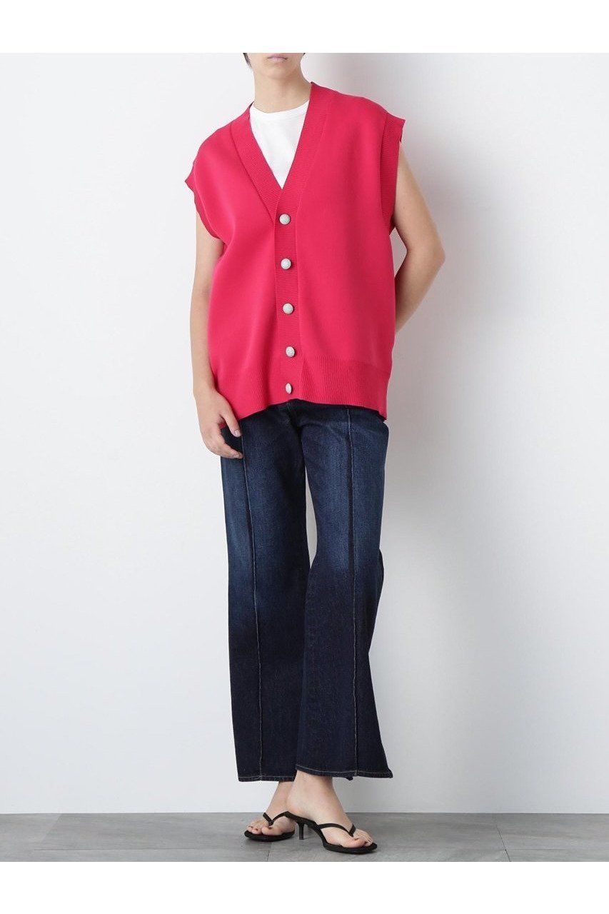 【ヒューエルミュージアム/hueLe Museum】の【STUMBLY】Side Slit Flare Denim インテリア・キッズ・メンズ・レディースファッション・服の通販 founy(ファニー) 　ファッション　Fashion　レディースファッション　Fashion for Women　パンツ　Pants & Trousers　デニムパンツ・ジーンズ・美脚デニム　Denim Jeans & Pants　スタンダード　Standard, Basic　ストレート　Straight, Straight Cut　スリット　Slit, Slit Detail　センター　Center, Center Line　デニム　Denim, Jeans Material　フレア　Flare, Flared　新作・新入荷　New Arrivals / New In　ネイビー|ID: prp329100004606158 ipo3291000000032839014