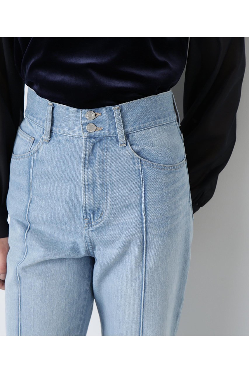 【ヒューエルミュージアム/hueLe Museum】の【STUMBLY】Side Slit Flare Denim 人気、トレンドファッション・服の通販 founy(ファニー) 　ファッション　Fashion　レディースファッション　Fashion for Women　パンツ　Pants & Trousers　デニムパンツ・ジーンズ・美脚デニム　Denim Jeans & Pants　スタンダード　Standard, Basic　ストレート　Straight, Straight Cut　スリット　Slit, Slit Detail　センター　Center, Center Line　デニム　Denim, Jeans Material　フレア　Flare, Flared　新作・新入荷　New Arrivals / New In　other-6|ID: prp329100004606158 ipo3291000000032839045