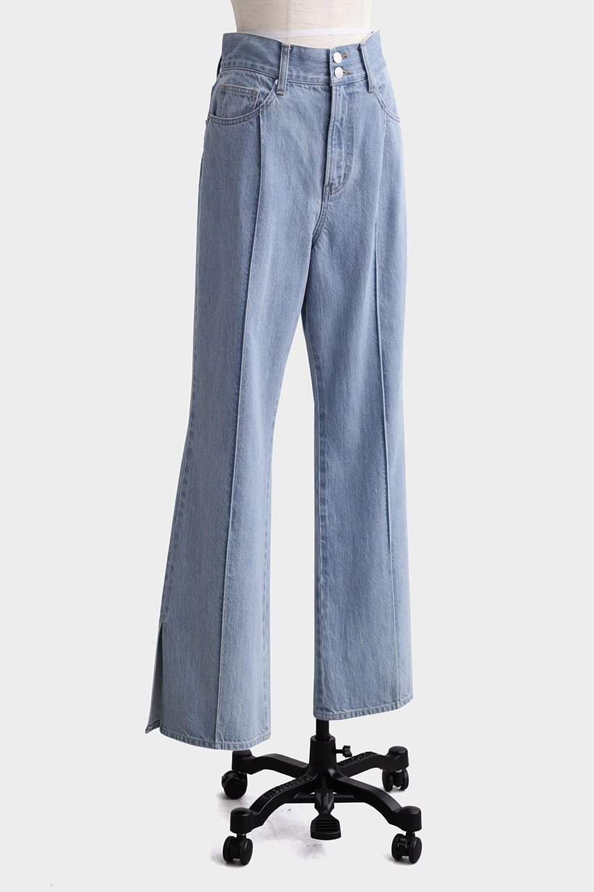 【ヒューエルミュージアム/hueLe Museum】の【STUMBLY】Side Slit Flare Denim 人気、トレンドファッション・服の通販 founy(ファニー) 　ファッション　Fashion　レディースファッション　Fashion for Women　パンツ　Pants & Trousers　デニムパンツ・ジーンズ・美脚デニム　Denim Jeans & Pants　デニム　Denim, Jeans Material　フロント　Front, Front Design　ベーシック　Basic, Essential　ポケット　Pocket, Pocket Detail　other-2|ID: prp329100004606160 ipo3291000000032839137