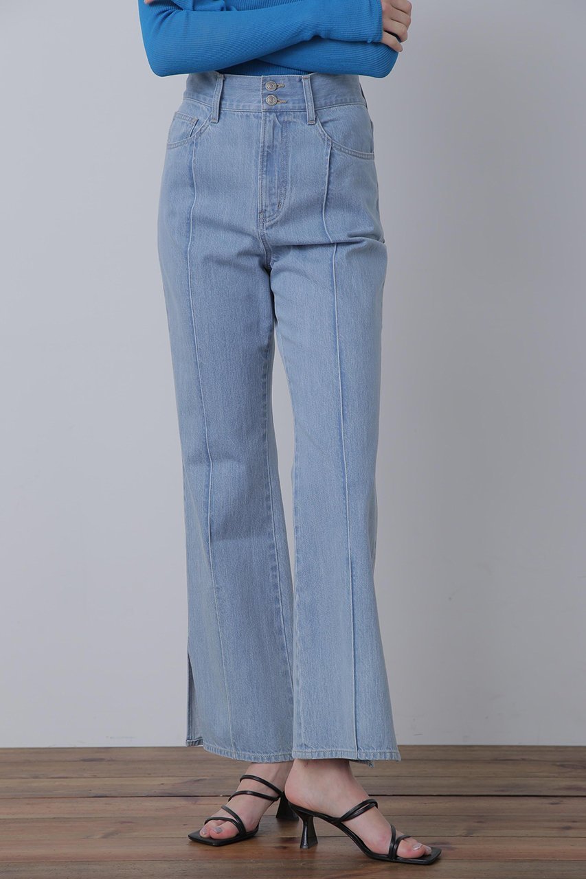 【ヒューエルミュージアム/hueLe Museum】の【STUMBLY】Side Slit Flare Denim 人気、トレンドファッション・服の通販 founy(ファニー) 　ファッション　Fashion　レディースファッション　Fashion for Women　パンツ　Pants & Trousers　デニムパンツ・ジーンズ・美脚デニム　Denim Jeans & Pants　デニム　Denim, Jeans Material　フロント　Front, Front Design　ベーシック　Basic, Essential　ポケット　Pocket, Pocket Detail　other-4|ID: prp329100004606160 ipo3291000000032839149