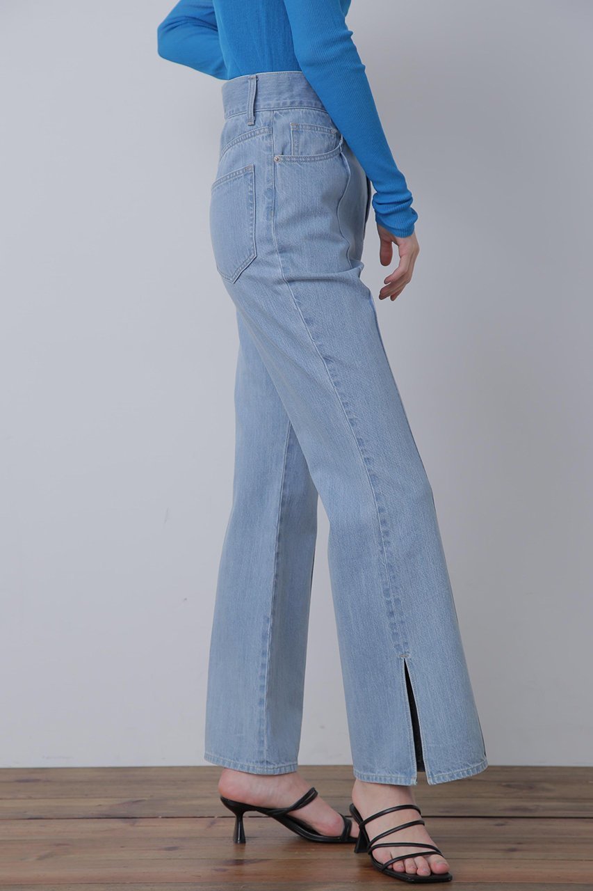 【ヒューエルミュージアム/hueLe Museum】の【STUMBLY】Side Slit Flare Denim 人気、トレンドファッション・服の通販 founy(ファニー) 　ファッション　Fashion　レディースファッション　Fashion for Women　パンツ　Pants & Trousers　デニムパンツ・ジーンズ・美脚デニム　Denim Jeans & Pants　デニム　Denim, Jeans Material　フロント　Front, Front Design　ベーシック　Basic, Essential　ポケット　Pocket, Pocket Detail　other-5|ID: prp329100004606160 ipo3291000000032839154