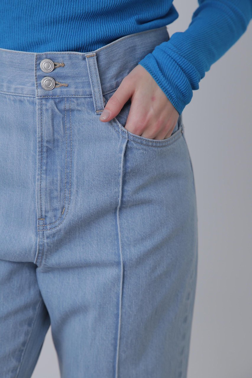 【ヒューエルミュージアム/hueLe Museum】の【STUMBLY】Side Slit Flare Denim 人気、トレンドファッション・服の通販 founy(ファニー) 　ファッション　Fashion　レディースファッション　Fashion for Women　パンツ　Pants & Trousers　デニムパンツ・ジーンズ・美脚デニム　Denim Jeans & Pants　デニム　Denim, Jeans Material　フロント　Front, Front Design　ベーシック　Basic, Essential　ポケット　Pocket, Pocket Detail　other-7|ID: prp329100004606160 ipo3291000000032839165