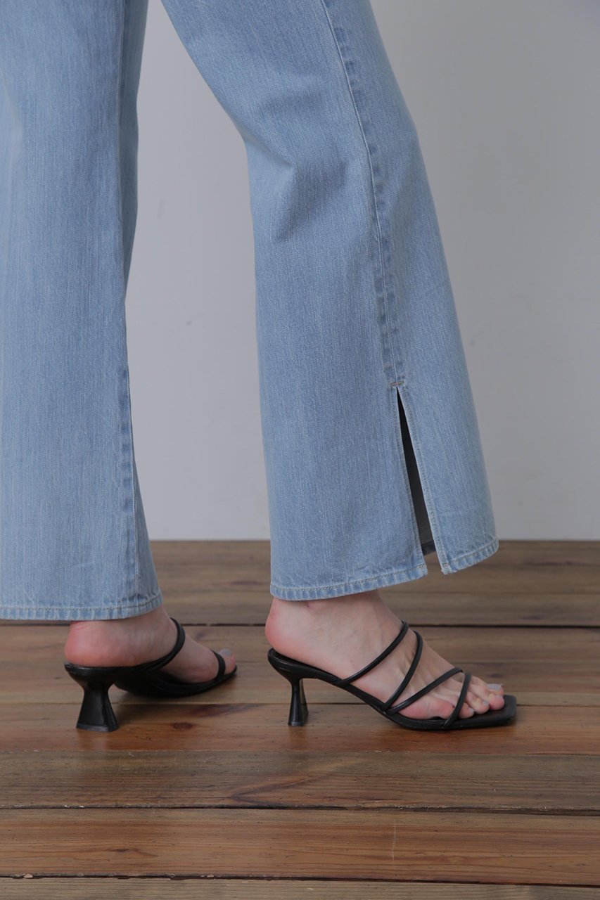 【ヒューエルミュージアム/hueLe Museum】の【STUMBLY】Side Slit Flare Denim 人気、トレンドファッション・服の通販 founy(ファニー) 　ファッション　Fashion　レディースファッション　Fashion for Women　パンツ　Pants & Trousers　デニムパンツ・ジーンズ・美脚デニム　Denim Jeans & Pants　デニム　Denim, Jeans Material　フロント　Front, Front Design　ベーシック　Basic, Essential　ポケット　Pocket, Pocket Detail　other-8|ID: prp329100004606160 ipo3291000000032839173