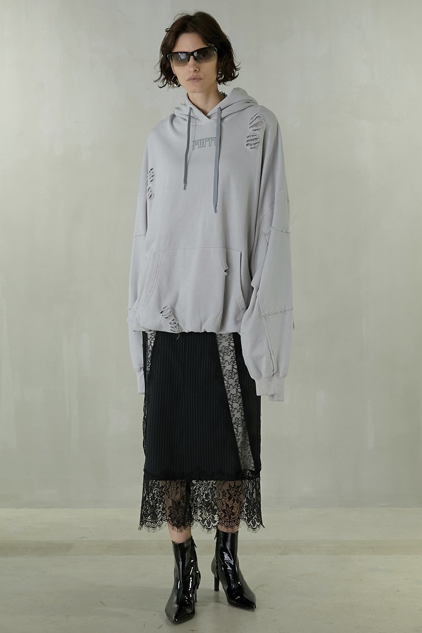 【プランク プロジェクト/PRANK PROJECT】の【UNISEX】FAITHダメージフーディ / FAITH Damaged Hoodie 人気、トレンドファッション・服の通販 founy(ファニー) 　ファッション　Fashion　レディースファッション　Fashion for Women　トップス・カットソー　Cut & Sew Tops　キャミソール&ノースリーブ　Camisoles & Sleeveless Tops　シャツ・ブラウス・オフィスカジュアル　Elegant Blouses & Button-Ups　ロングTシャツ・Tシャツ　Longline T-Shirts & Tees　カットソー・ベーシックTシャツ　Cut-and-Sewn Tops / Stretch Tees & Basics　ユニセックス　Unisex, Genderless　おすすめ　Recommended / Our Picks　キャミソール　Camisole, Spaghetti Strap Top　ジャケット　Jacket, Outerwear　タンク　Tank Top, Sleeveless Top　ダメージ　Distressed, Destroyed　フロント　Front, Front Design　プリント　Print, Printed Pattern　ラバー　Rubber, Rubber Sole　ヴィンテージ　Vintage Style　other-7|ID: prp329100004606163 ipo3291000000032839301