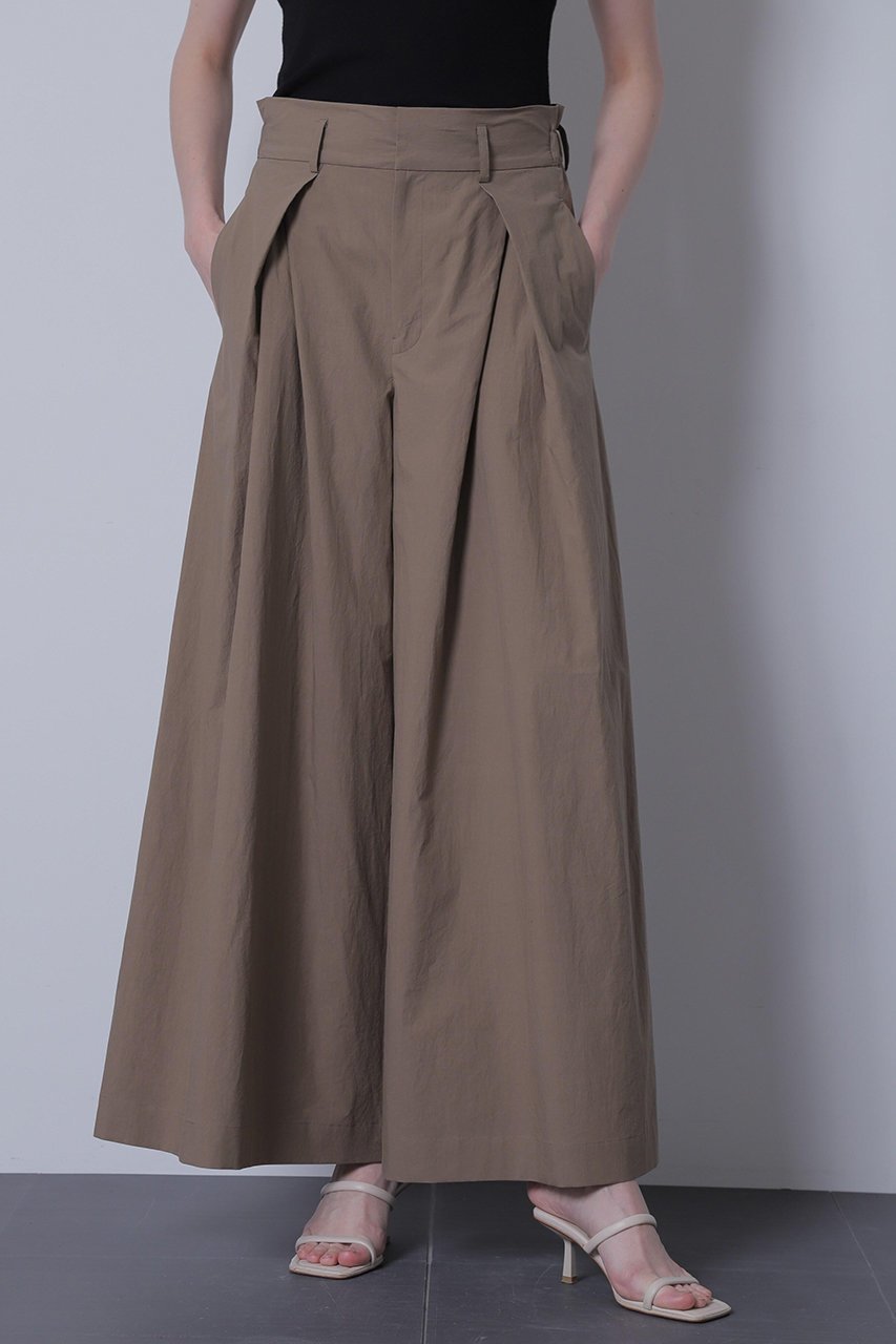 【ヒューエルミュージアム/hueLe Museum】の【STUMBLY】Cross Tuck Wide Pants 人気、トレンドファッション・服の通販 founy(ファニー) 　ファッション　Fashion　レディースファッション　Fashion for Women　パンツ　Pants & Trousers　クール　Cool, Chic　シルク　Silk, 100% Silk　フロント　Front, Front Design　マニッシュ　Mannish, Boyish　ワイド　Wide, Wide Fit　other-3|ID: prp329100004606166 ipo3291000000032839351