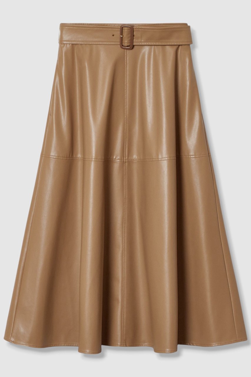 【アナイ/ANAYI】のフェイクレザージャンパー スカート 人気、トレンドファッション・服の通販 founy(ファニー) ファッション Fashion レディースファッション Fashion for Women スカート Skirts ロングスカート Long Skirts / Maxi & Midi Skirts フェイクレザー Faux Leather, PU Leather フレア Flare, Flared リアル Real, Realistic ロング Long, Long-Length エレガント 上品 Elegant other-4|ID: prp329100004606170 ipo3291000000032839504