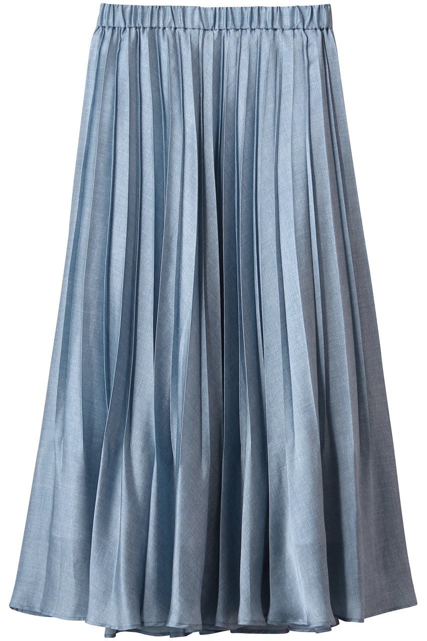 【アナイ/ANAYI】のデニムプリントプリーツスカート 人気、トレンドファッション・服の通販 founy(ファニー) 　ファッション　Fashion　レディースファッション　Fashion for Women　スカート　Skirts　プリーツスカート / 上品フェミニンスタイル　Pleated Skirts　ロングスカート　Long Skirts / Maxi & Midi Skirts　スウェット / スエット　Sweatshirt, Sweatwear　ダウン　Down, Puffer　デニム　Denim, Jeans Material　プリーツ　Pleats, Pleated　ロング　Long, Long-Length　エレガント 上品　Elegant　 other-1|ID: prp329100004606171 ipo3291000000035053320