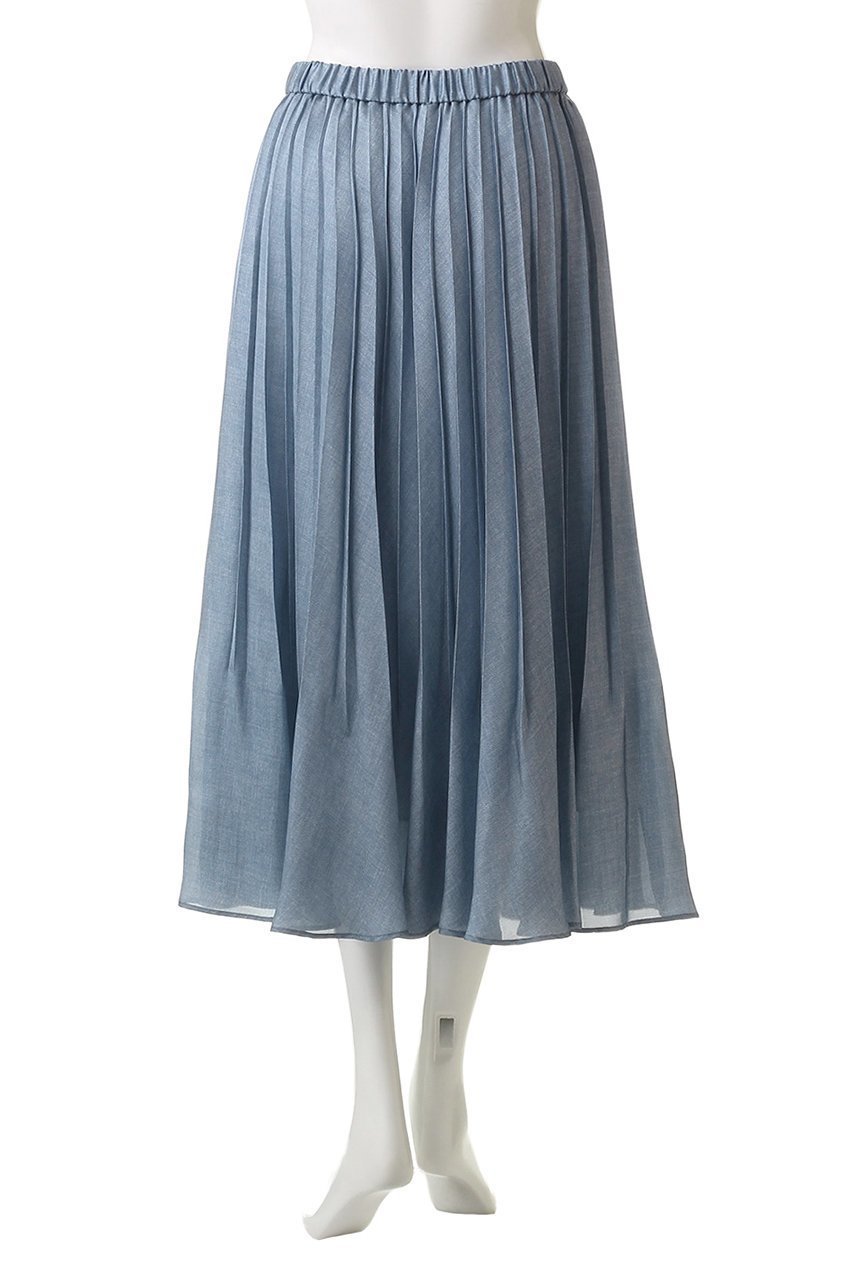 【アナイ/ANAYI】のデニムプリントプリーツスカート 人気、トレンドファッション・服の通販 founy(ファニー) 　ファッション　Fashion　レディースファッション　Fashion for Women　スカート　Skirts　プリーツスカート / 上品フェミニンスタイル　Pleated Skirts　ロングスカート　Long Skirts / Maxi & Midi Skirts　スウェット / スエット　Sweatshirt, Sweatwear　ダウン　Down, Puffer　デニム　Denim, Jeans Material　プリーツ　Pleats, Pleated　ロング　Long, Long-Length　エレガント 上品　Elegant　other-4|ID: prp329100004606171 ipo3291000000035053324