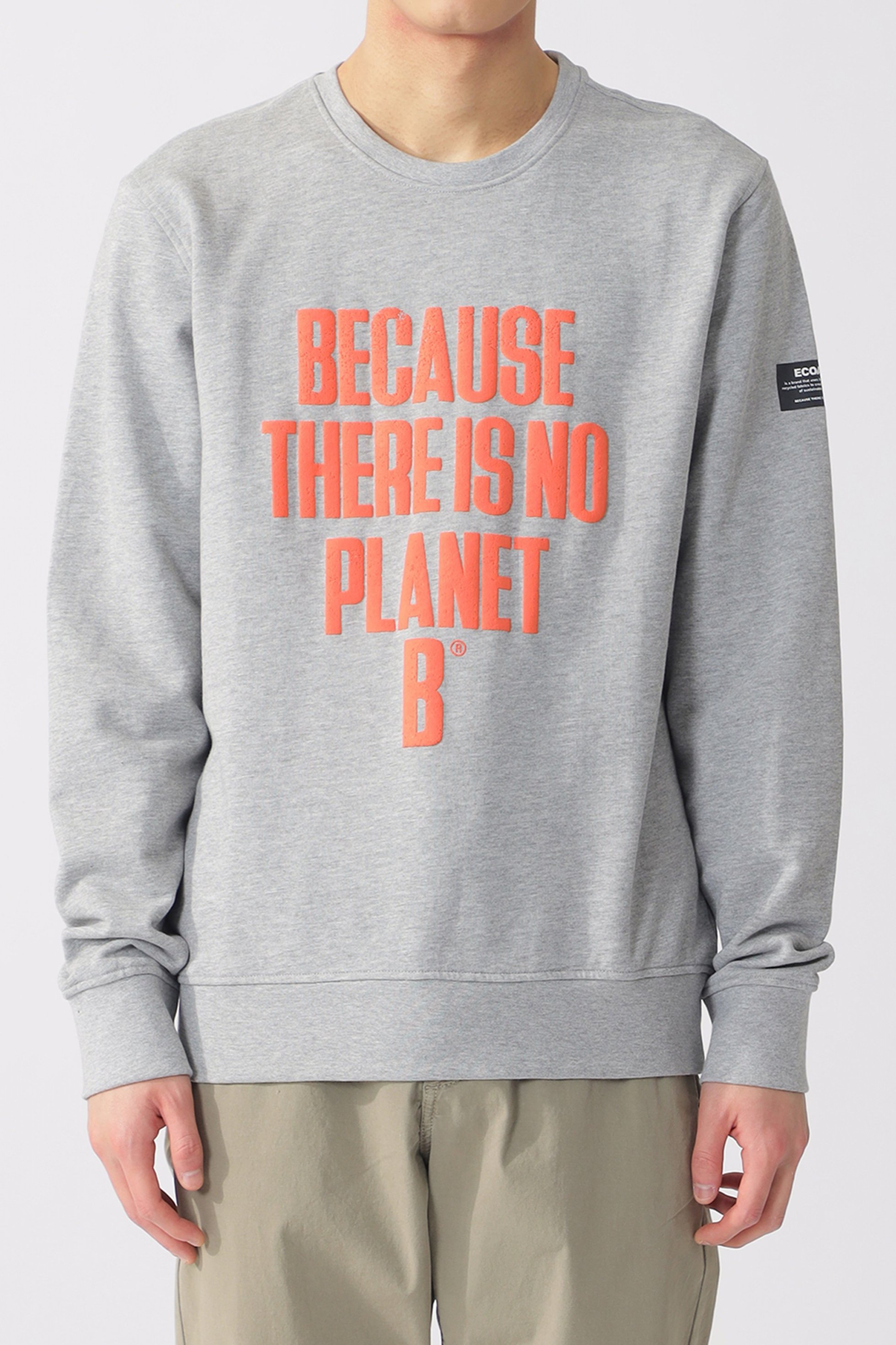 【エコアルフ/ECOALF / MEN】の【MEN】BARDERA BECAUSE スウェット インテリア・キッズ・メンズ・レディースファッション・服の通販 founy(ファニー) ファッション Fashion メンズファッション Fashion for Men トップス・カットソー Cut & Sew Tops パーカー・フーディー / カジュアルコーデ Hoodies & Parkas メンズシャツ Shirts オーガニック Organic Cotton コレクション Collection, Seasonal Line スウェット / スエット Sweatshirt, Sweatwear グレー|ID: prp329100004606173 ipo3291000000034959104