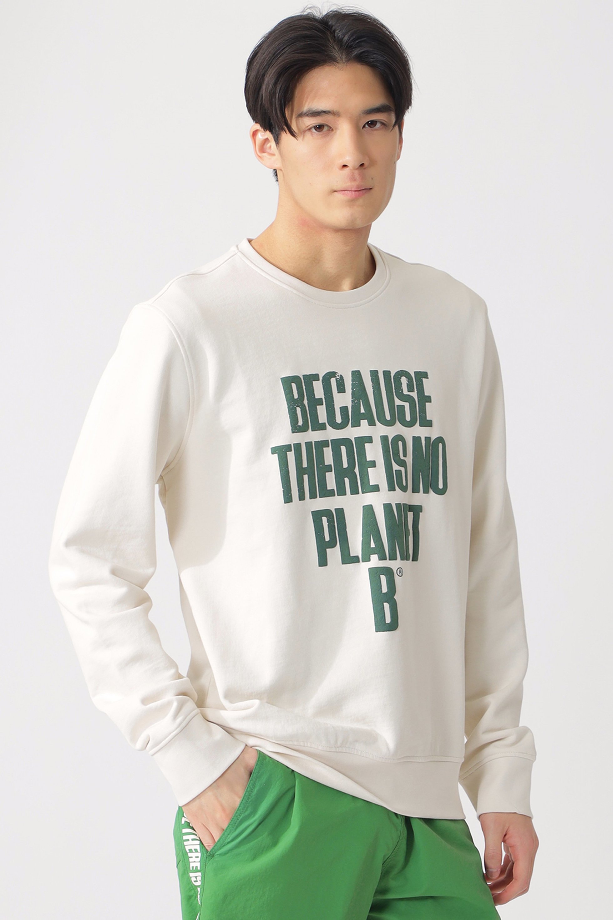 【エコアルフ/ECOALF / MEN】の【MEN】BARDERA BECAUSE スウェット インテリア・キッズ・メンズ・レディースファッション・服の通販 founy(ファニー) ファッション Fashion メンズファッション Fashion for Men トップス・カットソー Cut & Sew Tops パーカー・フーディー / カジュアルコーデ Hoodies & Parkas メンズシャツ Shirts オーガニック Organic Cotton コレクション Collection, Seasonal Line スウェット / スエット Sweatshirt, Sweatwear オフホワイト|ID: prp329100004606173 ipo3291000000034959106