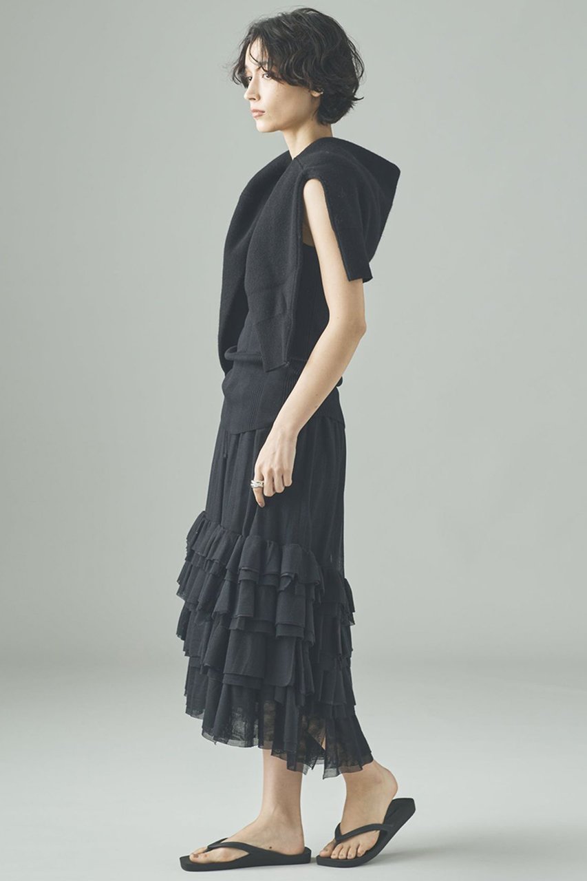 【カレンソロジー/Curensology】のコットンメッシュスカート 人気、トレンドファッション・服の通販 founy(ファニー) 　ファッション　Fashion　レディースファッション　Fashion for Women　スカート　Skirts　ロングスカート　Long Skirts / Maxi & Midi Skirts　おすすめ　Recommended / Our Picks　インド　Indian Textile　サテン　Satin, Glossy Fabric　シンプル　Simple, Minimal　デニム　Denim, Jeans Material　バランス　Balance, Style Balance　フリル　Frill, Ruffle　メッシュ　Mesh, Net Fabric　ロング　Long, Long-Length　other-6|ID: prp329100004606174 ipo3291000000032839627