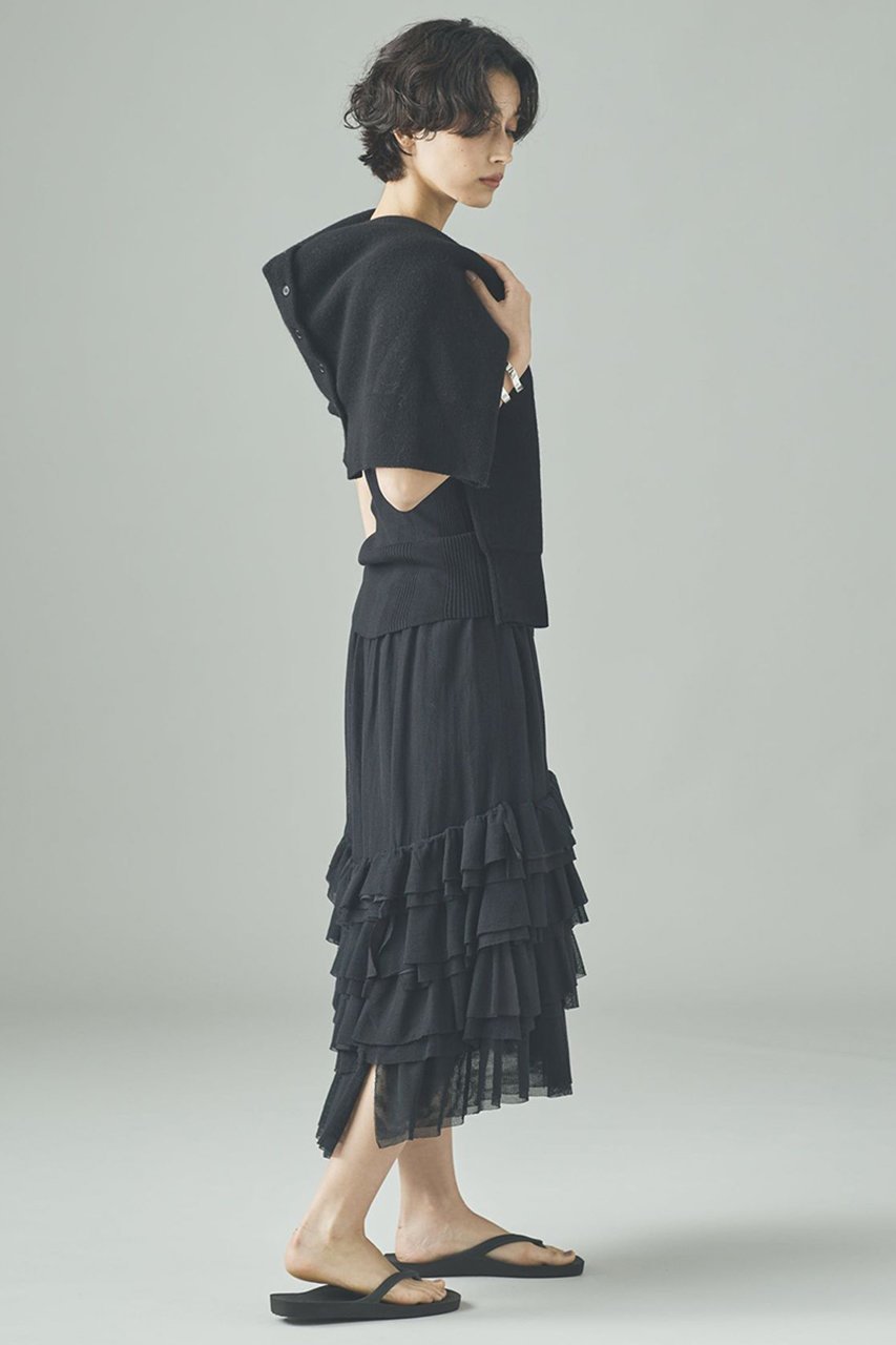 【カレンソロジー/Curensology】のコットンメッシュスカート 人気、トレンドファッション・服の通販 founy(ファニー) 　ファッション　Fashion　レディースファッション　Fashion for Women　スカート　Skirts　ロングスカート　Long Skirts / Maxi & Midi Skirts　おすすめ　Recommended / Our Picks　インド　Indian Textile　サテン　Satin, Glossy Fabric　シンプル　Simple, Minimal　デニム　Denim, Jeans Material　バランス　Balance, Style Balance　フリル　Frill, Ruffle　メッシュ　Mesh, Net Fabric　ロング　Long, Long-Length　other-7|ID: prp329100004606174 ipo3291000000032839633