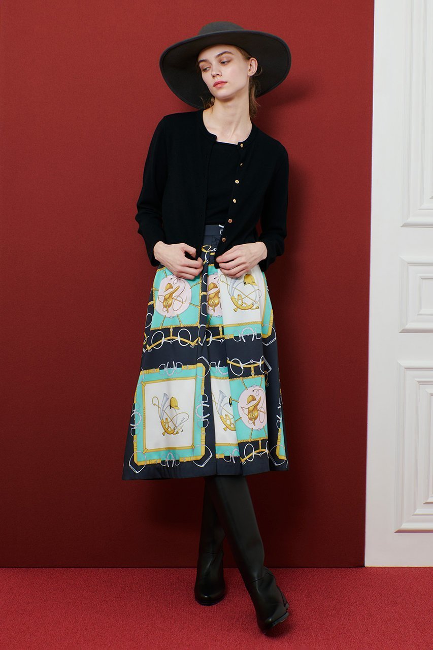 【アルアバイル/allureville】の【Loulou Willoughby】RATTIジョッキープリントスカート 人気、トレンドファッション・服の通販 founy(ファニー) 　ファッション　Fashion　レディースファッション　Fashion for Women　スカート　Skirts　イタリア　Italy　スカーフ　Scarf, Neckwear　セットアップ　Set-Up, Coordinated Outfit　バランス　Balance, Style Balance　フレア　Flare, Flared　プリント　Print, Printed Pattern　モチーフ　Motif, Design Theme　新作・新入荷　New Arrivals / New In　other-3|ID: prp329100004606177 ipo3291000000032839685