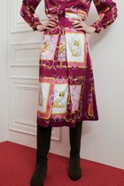 【アルアバイル/allureville】の【Loulou Willoughby】RATTIジョッキープリントスカート ピンク|ID: prp329100004606177 ipo3291000000035796048