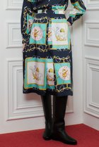 【アルアバイル/allureville】の【Loulou Willoughby】RATTIジョッキープリントスカート ブルー|ID: prp329100004606177 ipo3291000000035796051