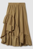 【アルアバイル/allureville】の【Loulou Willoughby】レイヤーアシンメトリースカート 人気、トレンドファッション・服の通販 founy(ファニー) ファッション Fashion レディースファッション Fashion for Women スカート Skirts ロングスカート Long Skirts / Maxi & Midi Skirts ショート Short, Short Length シンプル Simple, Minimal タフタ Taffeta, Structured Fabric ロング Long, Long-Length 新作・新入荷 New Arrivals / New In thumbnail キャメル|ID: prp329100004606178 ipo3291000000032839714