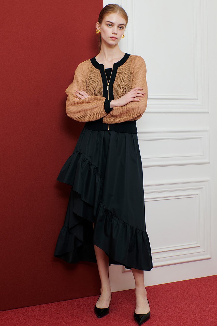 【アルアバイル/allureville】の【Loulou Willoughby】レイヤーアシンメトリースカート 人気、トレンドファッション・服の通販 founy(ファニー) 　ファッション　Fashion　レディースファッション　Fashion for Women　スカート　Skirts　ロングスカート　Long Skirts / Maxi & Midi Skirts　ショート　Short, Short Length　シンプル　Simple, Minimal　タフタ　Taffeta, Structured Fabric　ロング　Long, Long-Length　新作・新入荷　New Arrivals / New In　other-5|ID: prp329100004606178 ipo3291000000032839738