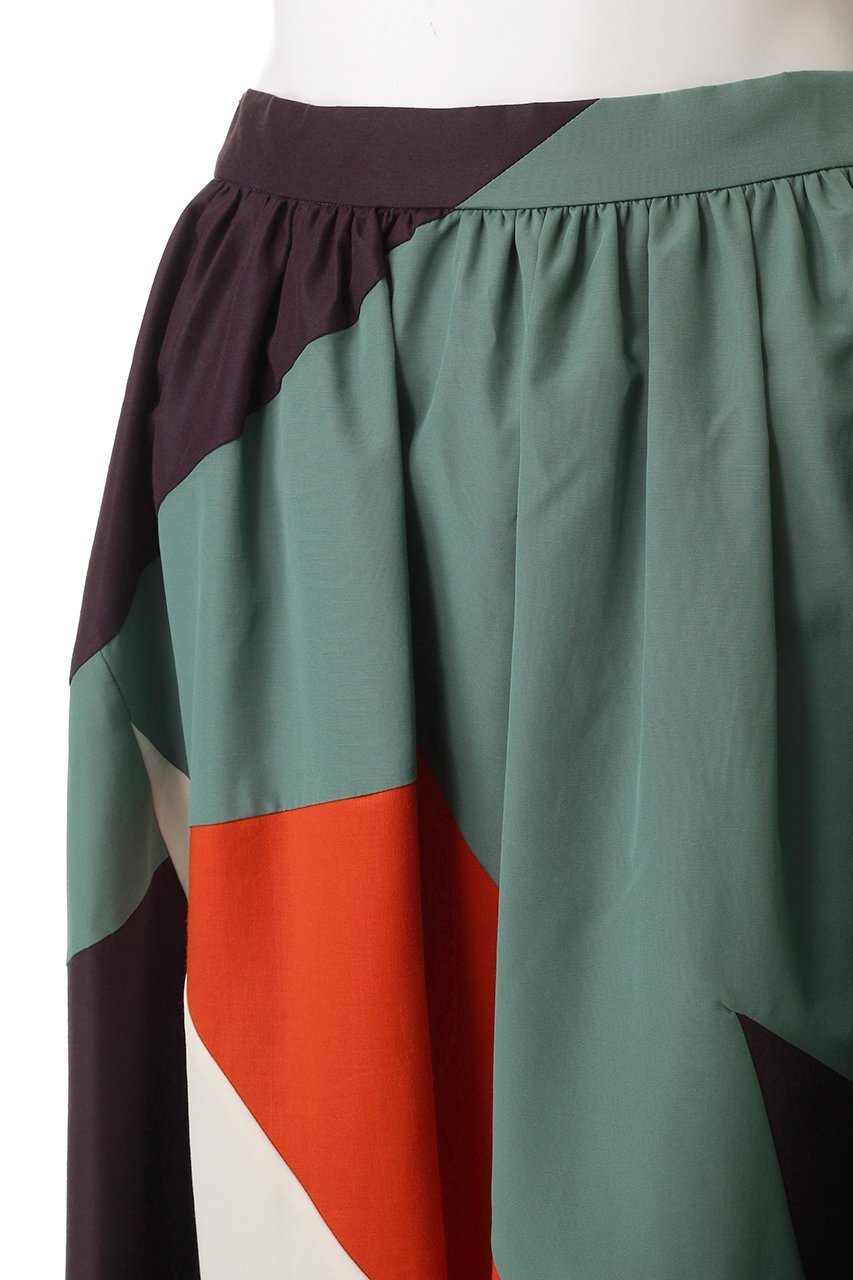 【ランバン オン ブルー/LANVIN en Bleu】のLES MOUETTESフレアスカート 人気、トレンドファッション・服の通販 founy(ファニー) 　ファッション　Fashion　レディースファッション　Fashion for Women　スカート　Skirts　Aライン・フレアスカート　A-Line & Flared Skirts　ロングスカート　Long Skirts / Maxi & Midi Skirts　ファブリック　Fabric, Textile　フレア　Flare, Flared　モダン　Modern, Contemporary　ロング　Long, Long-Length　other-5|ID: prp329100004606181 ipo3291000000032839845