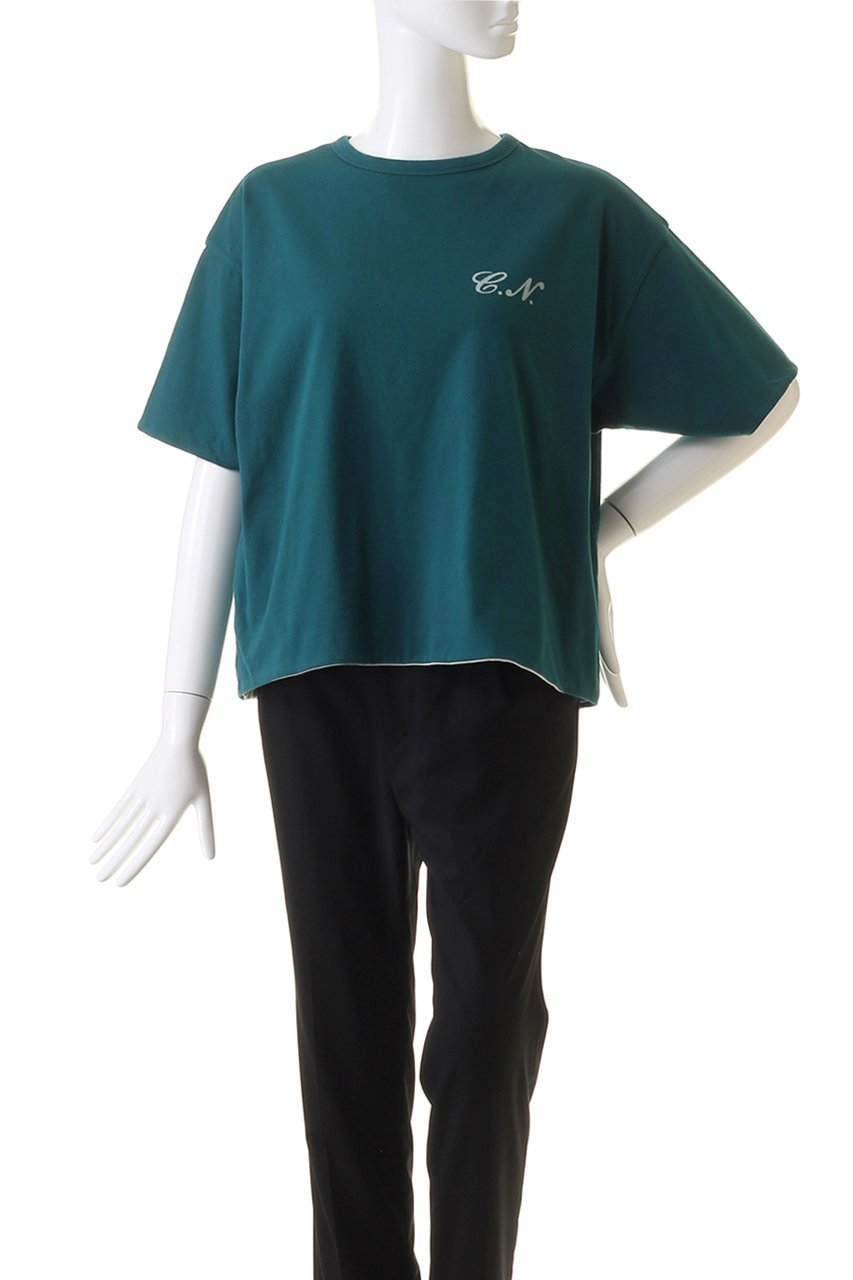 【セント ジョンズ サードクラブ/ST.JOHNS 3RD CLUB】のC.N×Athletic Club ショート リバーシブルTシャツ 人気、トレンドファッション・服の通販 founy(ファニー) 　ファッション　Fashion　レディースファッション　Fashion for Women　トップス・カットソー　Cut & Sew Tops　シャツ・ブラウス・オフィスカジュアル　Elegant Blouses & Button-Ups　ロングTシャツ・Tシャツ　Longline T-Shirts & Tees　カットソー・ベーシックTシャツ　Cut-and-Sewn Tops / Stretch Tees & Basics　ショルダー　Shoulder, Shoulder Strap　ショート　Short, Short Length　スリーブ　Sleeve, Long Sleeve / Short Sleeve　ドロップ　Drop Shoulder, Dropped Style　バランス　Balance, Style Balance　フロント　Front, Front Design　リバーシブル　Reversible, Two-Sided　リラックス　Relax, Relaxed Fit　other-6|ID: prp329100004606182 ipo3291000000032839851