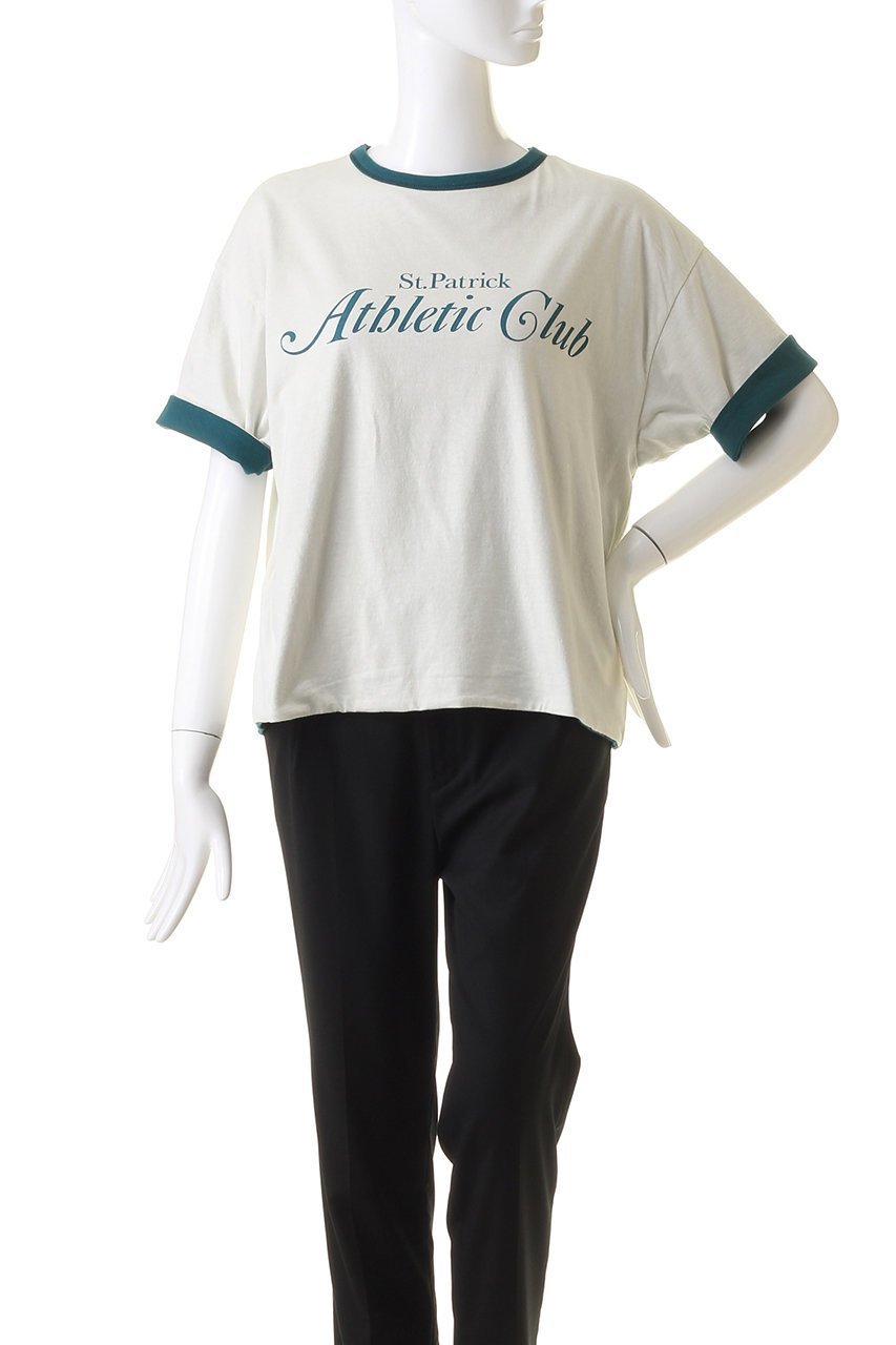 【セント ジョンズ サードクラブ/ST.JOHNS 3RD CLUB】のC.N×Athletic Club ショート リバーシブルTシャツ 人気、トレンドファッション・服の通販 founy(ファニー) 　ファッション　Fashion　レディースファッション　Fashion for Women　トップス・カットソー　Cut & Sew Tops　シャツ・ブラウス・オフィスカジュアル　Elegant Blouses & Button-Ups　ロングTシャツ・Tシャツ　Longline T-Shirts & Tees　カットソー・ベーシックTシャツ　Cut-and-Sewn Tops / Stretch Tees & Basics　ショルダー　Shoulder, Shoulder Strap　ショート　Short, Short Length　スリーブ　Sleeve, Long Sleeve / Short Sleeve　ドロップ　Drop Shoulder, Dropped Style　バランス　Balance, Style Balance　フロント　Front, Front Design　リバーシブル　Reversible, Two-Sided　リラックス　Relax, Relaxed Fit　other-7|ID: prp329100004606182 ipo3291000000032839857