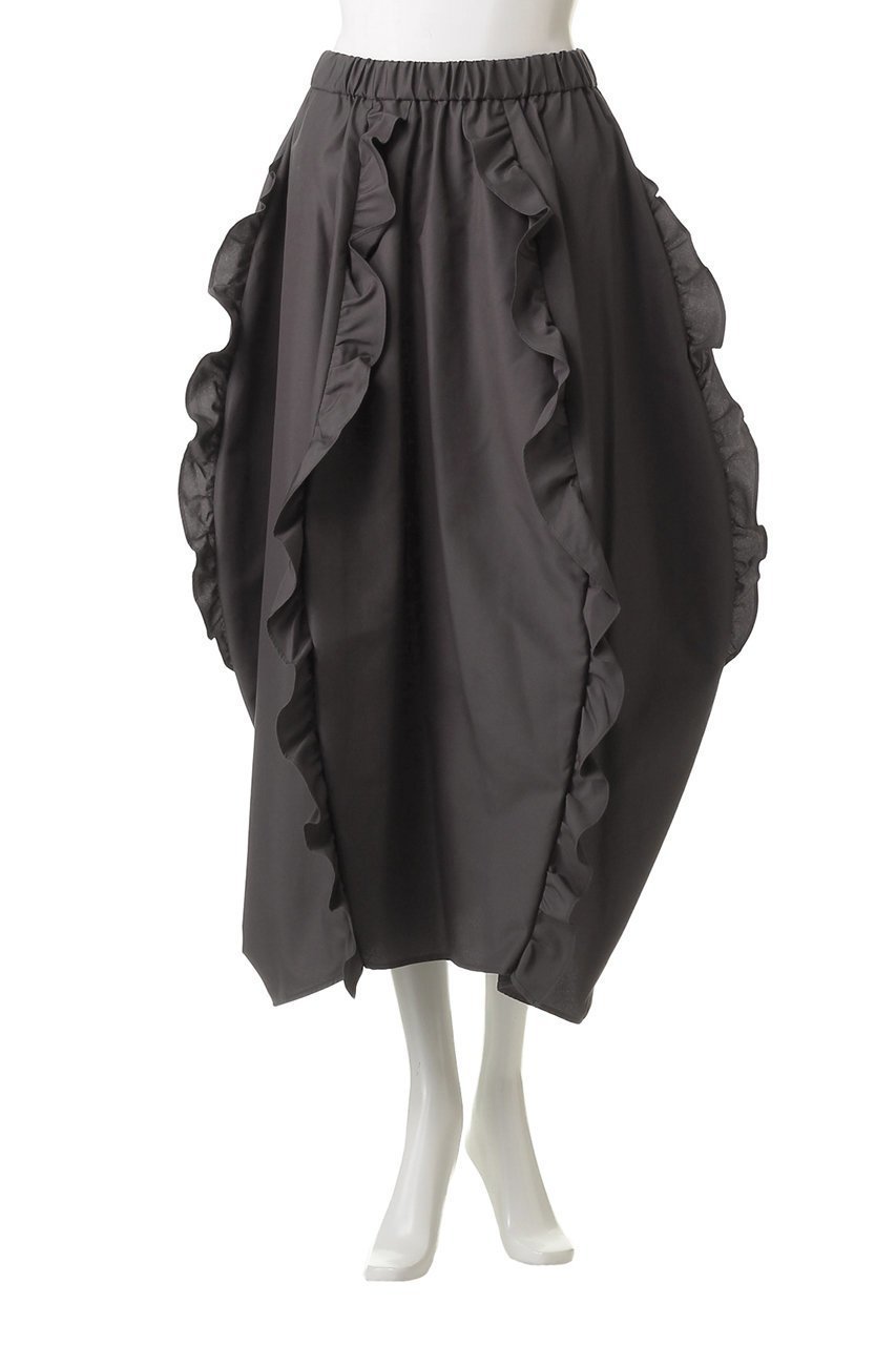 【ランバン オン ブルー/LANVIN en Bleu】のフリルコクーンスカート 人気、トレンドファッション・服の通販 founy(ファニー) 　ファッション　Fashion　レディースファッション　Fashion for Women　スカート　Skirts　ロングスカート　Long Skirts / Maxi & Midi Skirts　フェミニン　Feminine, Girly　フリル　Frill, Ruffle　ロング　Long, Long-Length　other-2|ID: prp329100004606183 ipo3291000000035964263