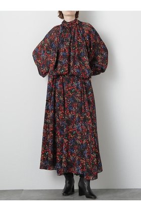 【ヒューエルミュージアム/hueLe Museum】の【STUMBLY】Printed Maxi Flare Skirt 人気、トレンドファッション・服の通販 founy(ファニー) ファッション Fashion レディースファッション Fashion for Women スカート Skirts ロングスカート Long Skirts / Maxi & Midi Skirts おすすめ Recommended / Our Picks サテン Satin, Glossy Fabric ジャカード／ジャガード Jacquard, Woven Pattern セットアップ Set-Up, Coordinated Outfit ツイード Twill, Twill Weave プリント Print, Printed Pattern リボン Ribbon, Bow ロング Long, Long-Length 新作・新入荷 New Arrivals / New In 無地 Plain, Solid Color |ID:prp329100004606187
