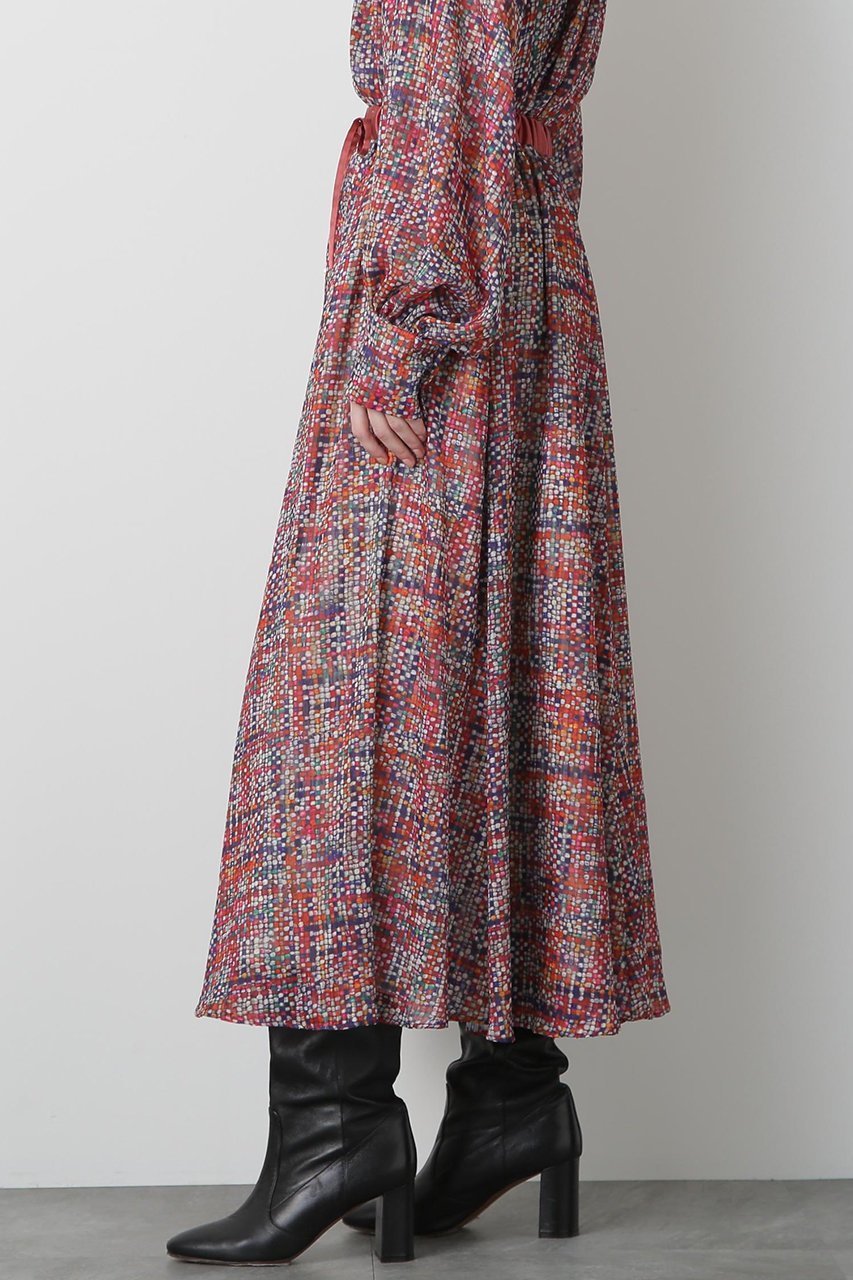 【ヒューエルミュージアム/hueLe Museum】の【STUMBLY】Printed Maxi Flare Skirt 人気、トレンドファッション・服の通販 founy(ファニー) 　ファッション　Fashion　レディースファッション　Fashion for Women　スカート　Skirts　ロングスカート　Long Skirts / Maxi & Midi Skirts　おすすめ　Recommended / Our Picks　サテン　Satin, Glossy Fabric　ジャカード／ジャガード　Jacquard, Woven Pattern　セットアップ　Set-Up, Coordinated Outfit　ツイード　Twill, Twill Weave　プリント　Print, Printed Pattern　リボン　Ribbon, Bow　ロング　Long, Long-Length　新作・新入荷　New Arrivals / New In　無地　Plain, Solid Color　other-4|ID: prp329100004606187 ipo3291000000032839984