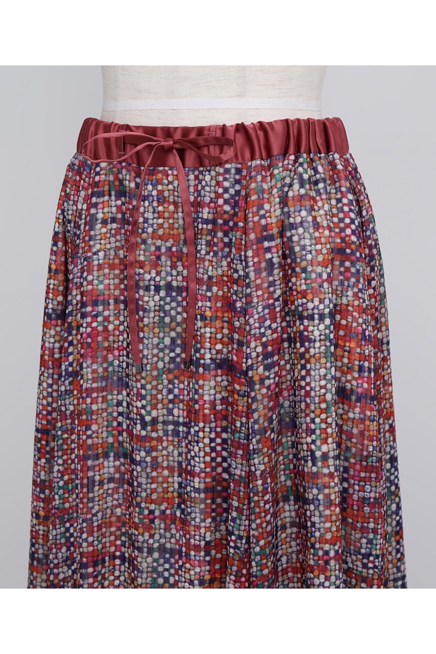 【ヒューエルミュージアム/hueLe Museum】の【STUMBLY】Printed Maxi Flare Skirt 人気、トレンドファッション・服の通販 founy(ファニー) 　ファッション　Fashion　レディースファッション　Fashion for Women　スカート　Skirts　ロングスカート　Long Skirts / Maxi & Midi Skirts　おすすめ　Recommended / Our Picks　サテン　Satin, Glossy Fabric　ジャカード／ジャガード　Jacquard, Woven Pattern　セットアップ　Set-Up, Coordinated Outfit　ツイード　Twill, Twill Weave　プリント　Print, Printed Pattern　リボン　Ribbon, Bow　ロング　Long, Long-Length　無地　Plain, Solid Color　other-8|ID: prp329100004606187 ipo3291000000035964286