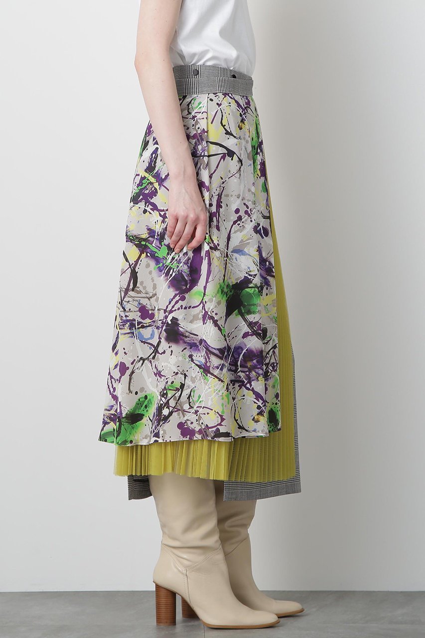 【ヒューエルミュージアム/hueLe Museum】の【STUMBLY】Mix Fabric Combination Skirt 人気、トレンドファッション・服の通販 founy(ファニー) 　ファッション　Fashion　レディースファッション　Fashion for Women　スカート　Skirts　ロングスカート　Long Skirts / Maxi & Midi Skirts　スタンダード　Standard, Basic　ドット　Polka Dot, Dot Pattern　プリント　Print, Printed Pattern　マニッシュ　Mannish, Boyish　ロング　Long, Long-Length　新作・新入荷　New Arrivals / New In　other-3|ID: prp329100004606189 ipo3291000000032840043